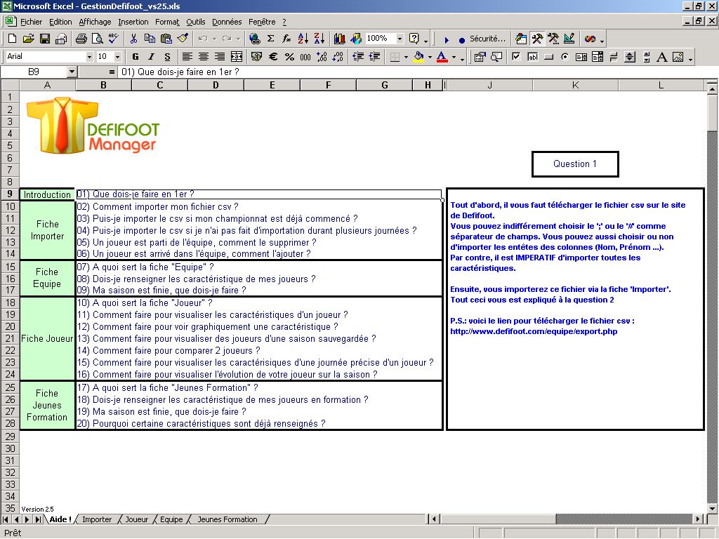 Page d'aide